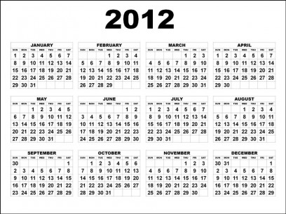 2013 Australian Calendar Template