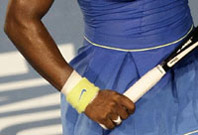 Close up of tennis grip