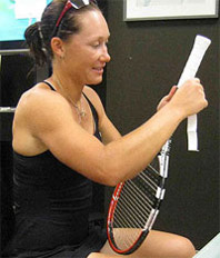 Regripping a racquet handle