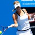 Isabella Holland hits a forehand on her way to the semifinals of the Optus 18s. NIC BISHOP