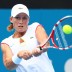 Sam Stosur plays a backhand in her loss to Svetlana Kuznetsova at Medibank International Sydney 2011
