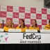 The Australian team at the Fed Cup Press Conference. Credit: DaveClifford