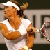 Sam Stosur in action during her loss to Dinara Safina at the BNP Paribas Open. Getty Images