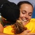 Sam Stosur and Jarmila Groth celebrate. GETTY IMAGES