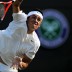Bernard Tomic serves during his third round win over Robin Soderling at Wimbledon 2011. Getty Images