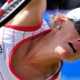 Samantha Stosur serves during her semifinal against Marion Bartoli at Eastbourne. Getty Images