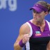 Stosur gets fired up after winning a point