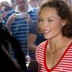Sam Stosur talks to the media in New York. Photo: Mark Riedy