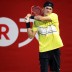 Bernard Tomic hits a return during his first round win over Viktor Troicki at the Rakuten Open in Tokyo, Japan. Getty Images