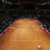 Play gets underway in Fribourg between Australia and Switzerland. AFP