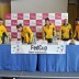 The Australians arrive for their pre-tie press conference. (freshfocus)