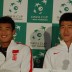 Chinese players Zhang Ze and Li Zhe
