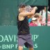 Bernard Tomic practises