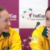 Sam Stosur (right) and Jarmila Gajdosova. AFP