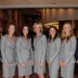 The Australian Fed Cup team at the Official Team Dinner: (L-R) captain David Taylor, Sam Stosur, Jarmila Gajdosova, coach Nicole Bradtke, Casey Dellacqua, Olivia Rogowska and Head of Professional Tennis Todd Woodbridge; Tennis Australia