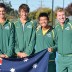 Australia's Junior Davis Cup team celebrates its win over Japan in the final of the Asia/Oceania qualifying competition in Bendigo; Bill Conroy