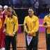 (L-R) David Taylor, Olivia Rogowska, Casey Dellacqua and Jarmila Gajdosova; Tennis Australia