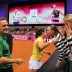 Jarmila Gajdosova is congratulated by her Aussie teammates after defeating Julia Goerges to put Australia 2-0 up; Tennis Australia