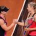 Sam Stosur of Australia and Maria Sharapova shake hands after their epic match at the WTA Porsche Tennis Grand Prix at Porsche Arena in Stuttgart, Germany; Getty Images