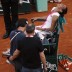 France's Virginie Razzano is overwhelmed with delight after her 4-6 7-6(5) 6-3 victory over Serena Williams before a boisterous crowd on Court Philippe Chatrier, smiling in her chair after creating one of the biggest upsets in Grand Slam history; Getty Images