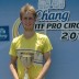Luke Saville poses with the winner's trophy after triumphing at the ITF Futures event in Bangkok, Thailand; courtesy Chang ITF Pro Circuit
