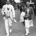 Rene Lacoste (left) and Suzanne Lenglen, Wimbledon, 1925. GETTY IMAGES
