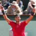 Spain's Rafael Nadal celebrates winning through to the French Open final for the seventh time in eight years, following a devastating 6-2 6-2 6-1 win over fellow Spaniard David Ferrer; Getty Images
