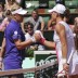 Australia's Samantha Stosur (R) shakes hands with Britain's Elena Baltacha after winning their Women's Singles 1st Round tennis match of the French Open tennis tournament at the Roland Garros stadium, on May 27, 2012 in Paris; Getty Images