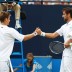 Matthew Ebden (L) shakes hands with sixth seed Marin Cilic after the Croatian defeated Ebden in the second round of the Queens Club event in London. Ebden won his first round match against Matthias Bachinger of Germany; Getty Images