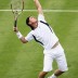 In the first round of the Queens Club tournament in London, Lleyton Hewitt serves to Ivo Karlovic, a nemesis for Hewitt due to having won three of the pair's four career meetings; Getty Images