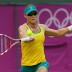 Suarez Navarro proved stronger opposition this time around for Sam Stosur compared their match at Wimbledon last month, and forced a deciding set in their first round match; Getty Images