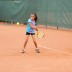 Tessa Zappone loading for a backhand.