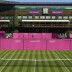 A view of how the All England Club at Wimbledon will look during the Olympic tennis event in London, with Bernard Tomic practising in the background; Getty Images