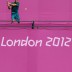 Amid a snapshot of the colour that will adorn the All England Club during the Olympic tennis event, Bernard Tomic plays a backhand in practice ahead of the 2012 London Olympic Games at Wimbledon; Getty Images