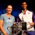 NEW YORK, NY - AUGUST 23:  Novak Djokovic (R) of Serbia and Samantha Stosur (L) of Australia smile during the Draw Ceremony prior to the start of the 2012 U.S. Open at the USTA Billie Jean King National Tennis Center on August 23, 2012 in the Flushing neighborhood, of the Queens borough of New York City.  (Photo by Chris Trotman/Getty Images for USTA)