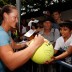 2012 US NEW YORK, NY - AUGUST 23: Samantha Stosur of Australia signs her autograph for fans prior to the start of the 2012 U.S. Open at the USTA Billie Jean King National Tennis Center on August 23, 2012 in the Flushing neighborhood, of the Queens borough of New York City.  (Photo by Chris Trotman/Getty Images for USTA)Open - Previews