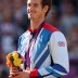 Gold medallist Andy Murray of Great Britain is all smiles during the men's singles medal ceremony at the London 2012 Olympic Games; Getty Images