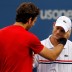 It seemed for a moment retiring American Andy Roddick could achieve the impossible at his home Grand Slam, but former champion Juan Martin Del Potro put an end to the fairytale in the four-set quarterfinal. Despite his victory, Del Potro gives Roddick a respectful moment at the net. 