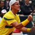 Lletyton Hewitt gets fired up, Hamburg, Davis Cup, 2012. TENNIS AUSTRALIA