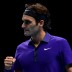 Roger Federer celebrates a point during his men's singles semifinal match against Andy Murray during the ATP World Tour Finals at O2 Arena in London, England; Getty Images