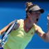 Bojana Bobusic of Australia celebrates winning a point in her first round match against Agnieszka Radwanska of Poland during day one of the 2013 Australian Open at Melbourne Park on January 14, 2013 in Melbourne, Australia; Getty Images Bobana Bobusic - 2013 Australian Open - Day 1