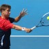 Matthew Ebden of Australia plays a backhand in his first round mixed doubles match with Jarmila Gajdosova of Australia against Sabine Lisicki of Germany and Frederik Nielsen of Denmark during day six of the 2013 Australian Open at Melbourne Park on January 19, 2013 in Melbourne, Australia; Getty Images Matthew Ebden - 2013 Australian Open - Day 6