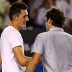 Roger Federer and Bernard Tomic - 2013 Australian Open - Day 6