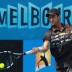 Adam Feeney of Australia plays a forehand during his match against Cedrik-Marcel Stebe of Germany during Australian Open qualifying at Melbourne Park on January 11, 2013 in Melbourne, Australia; Getty Images