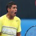 Nick Kyrgios of Australia celebrates winning a point in his semifinal match against Filippo Baldi of Italy during day twelve of the 2013 Australian Open at Melbourne Park on January 25, 2013 in Melbourne, Australia; Getty Images