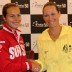 Stefanie Voegele (L) and Sam Stosur will open the Switzerland v Australia Fed Cup World Group Play-off tie in the first singles match on Saturday at Tennis Club Chiasso in Switzerland; Tennis Australia