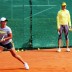 Ash Barty (L) practises on the red clay of Tennis Club Chiasso as Australian Fed Cup captain Alicia Molik looks on; Tennis Australia