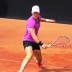 Sam Stosur slides into a backhand on the red clay of Tennis Club Chiasso ahead of Australia's Fed Cup World Group Play-off tie against Switzerland on 20-21 April; Tennis Australia Sam Stosur