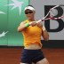 Sam Stosur plays a forehand against Stefanie Voegele during the opening rubber of the Fed Cup World Group Play-off tie between Switzerland and Australia at Tennis Club Chiasso; Getty Images