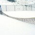 A tennis court in Falls Creek in Victoria under layers of fresh snow; Falls Creek Australia